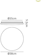 Mantra - Zero Smart Flush Ceiling Light,LED, 2700 - 5000K Tuneable White with Remote Control (Mantra M5946) - Luminosity Designs Ltd