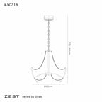 Diyas - Zest Chandelier Pendant - Luminosity Designs Ltd