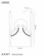 Diyas - Zest Wall Lamp - Luminosity Designs Ltd