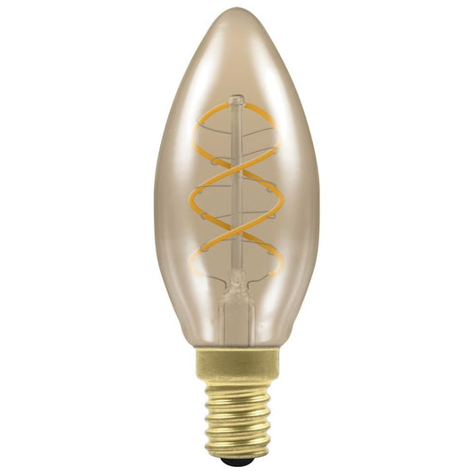 Vintage Candle Spiral LED Filament Bulb