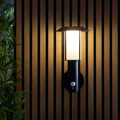 Tarrow PIR Solar Wall Light