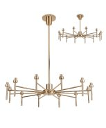 Luminosity Designs - 12 Light Baron Adjustable Chandelier - Luminosity Designs Ltd