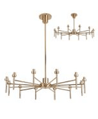 Luminosity Designs - 12 Light Baron Adjustable Chandelier - Luminosity Designs Ltd