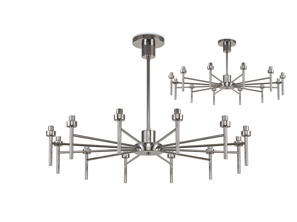 Luminosity Designs - 12 Light Baron Adjustable Chandelier - Luminosity Designs Ltd