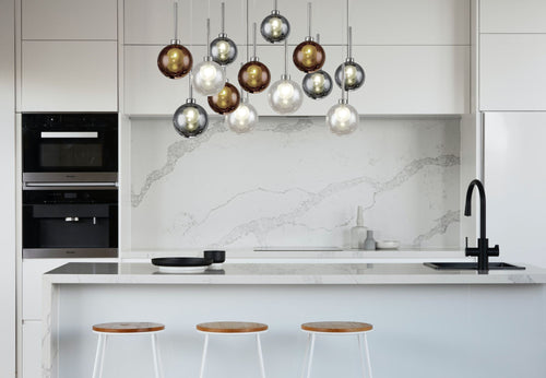 Luminosity Designs - 12 Light Baron Multi Pendant Panel - Luminosity Designs Ltd