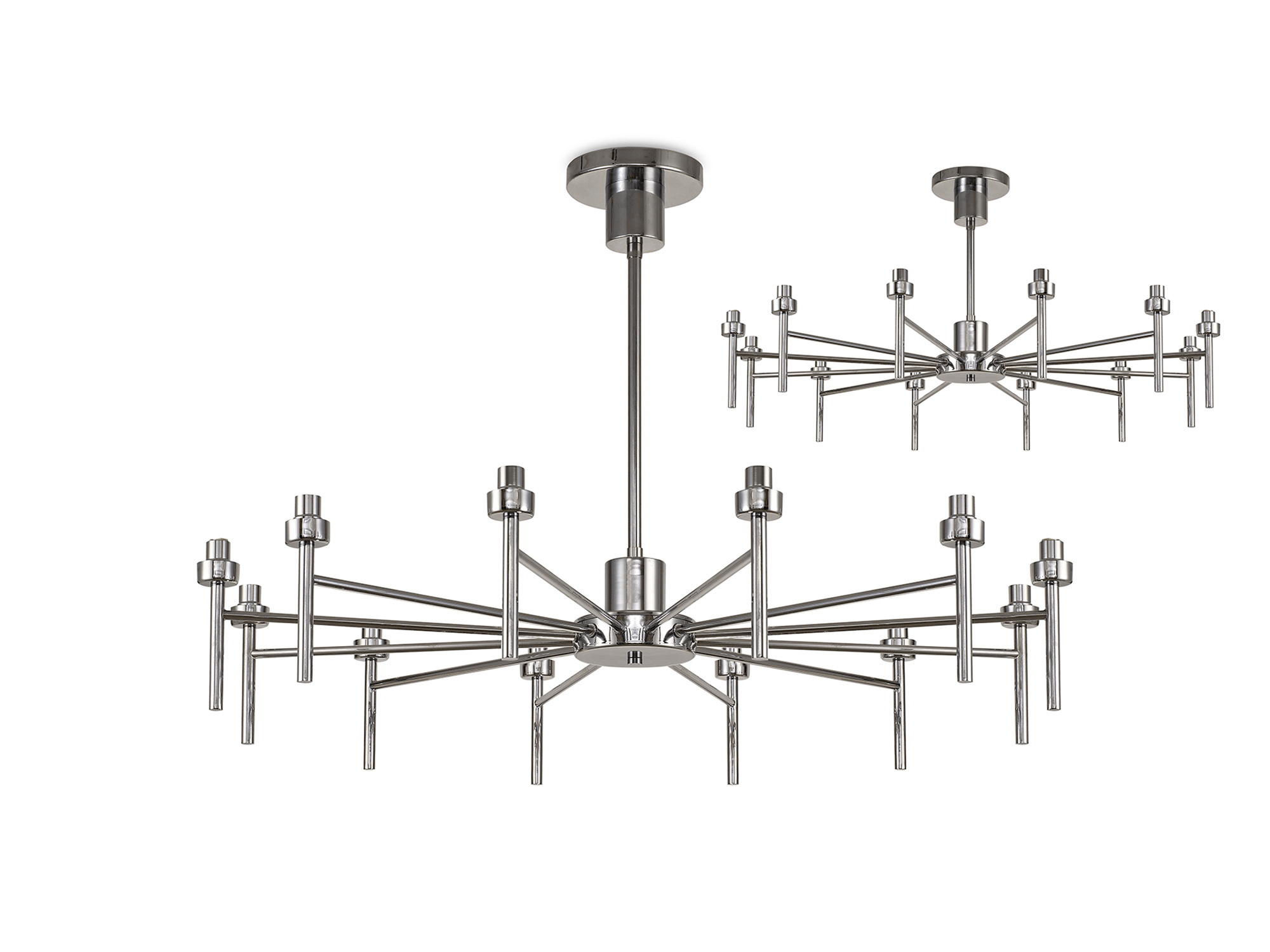Luminosity Designs - 12 Light Baron Opulence Adjustable Chandelier - Luminosity Designs Ltd