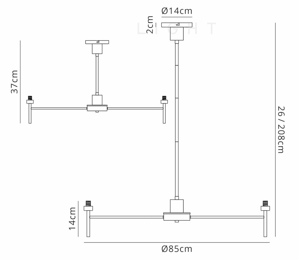 Luminosity Designs - 12 Light Baron Opulence Adjustable Chandelier - Luminosity Designs Ltd