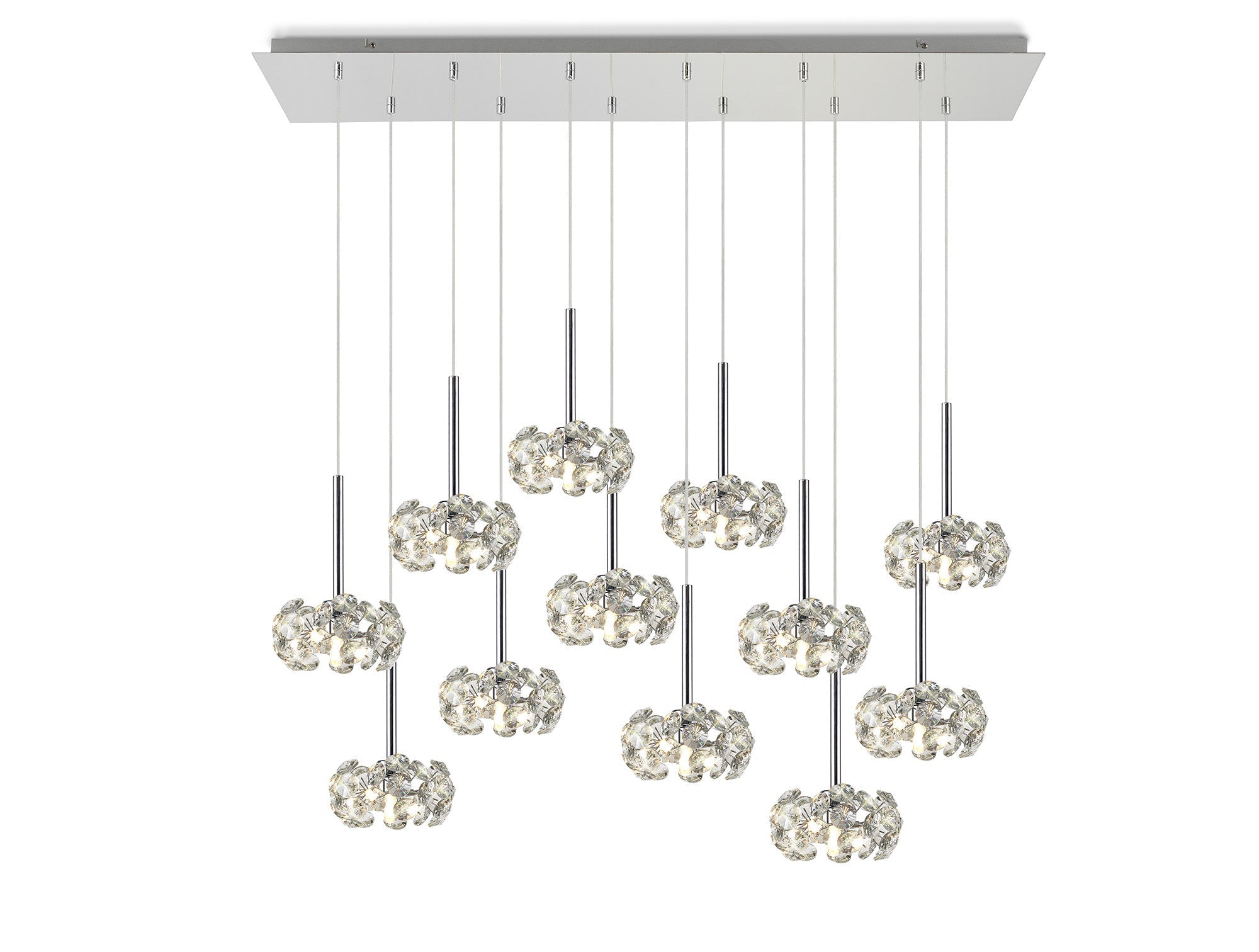 Luminosity Designs - 12 Light Baron Opulence Multi Pendant Panel - Luminosity Designs Ltd