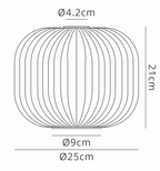 Medium Pendulum Ribbed Glass Shades