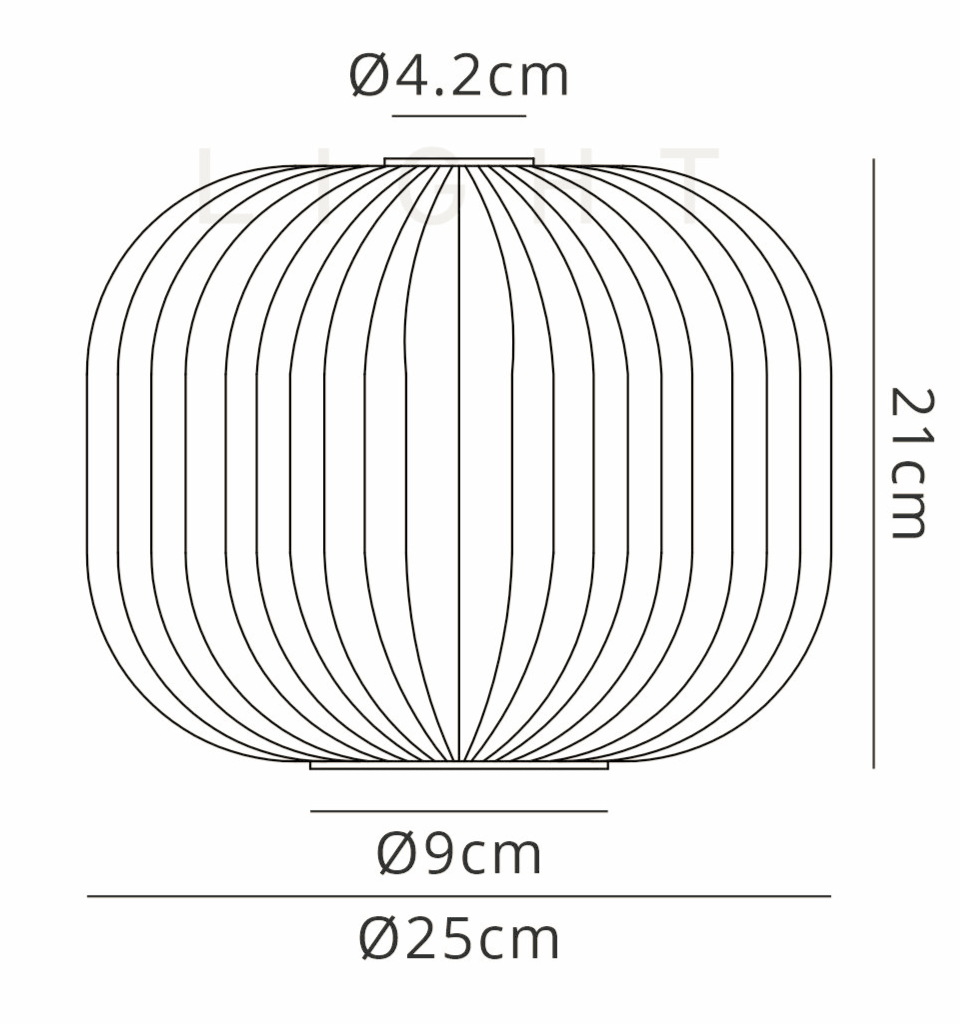 Medium Pendulum Ribbed Glass Shades