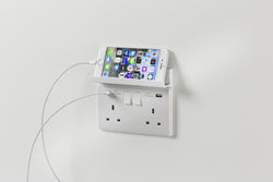 Foldable Mobile Phone Shelf For 2 Gang Socket