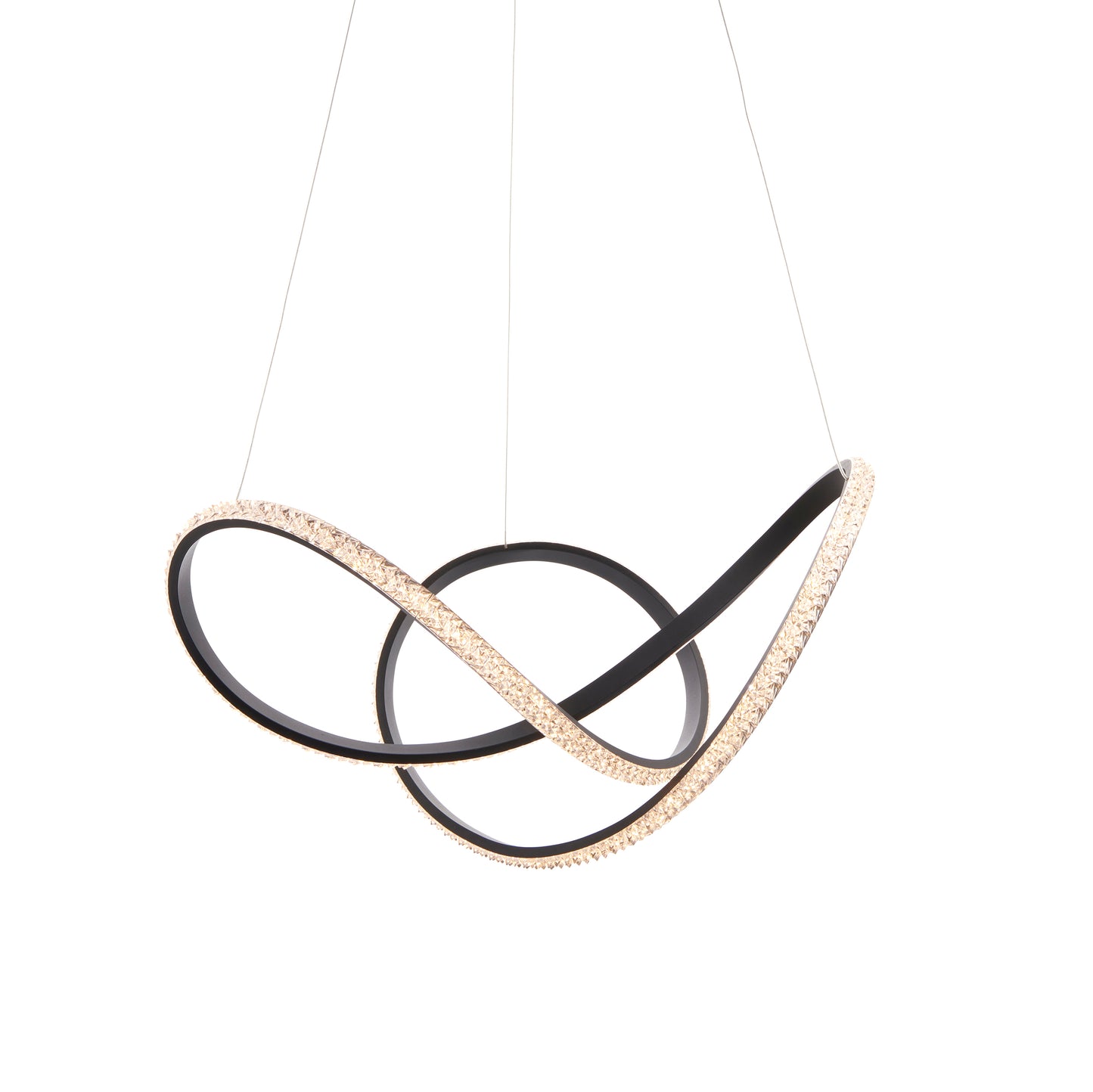 Swoop Contemporary Neon Faceted Pendant