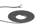 Luminosity Designs - 2 Core Braided and Twisted Cable for Lighting 0.75mm (25m roll) - Luminosity Designs Ltd