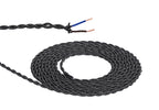 Luminosity Designs - 2 Core Braided and Twisted Cable for Lighting 0.75mm (25m roll) - Luminosity Designs Ltd