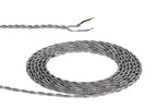Luminosity Designs - 2 Core Braided and Twisted Cable for Lighting 0.75mm (25m roll) - Luminosity Designs Ltd