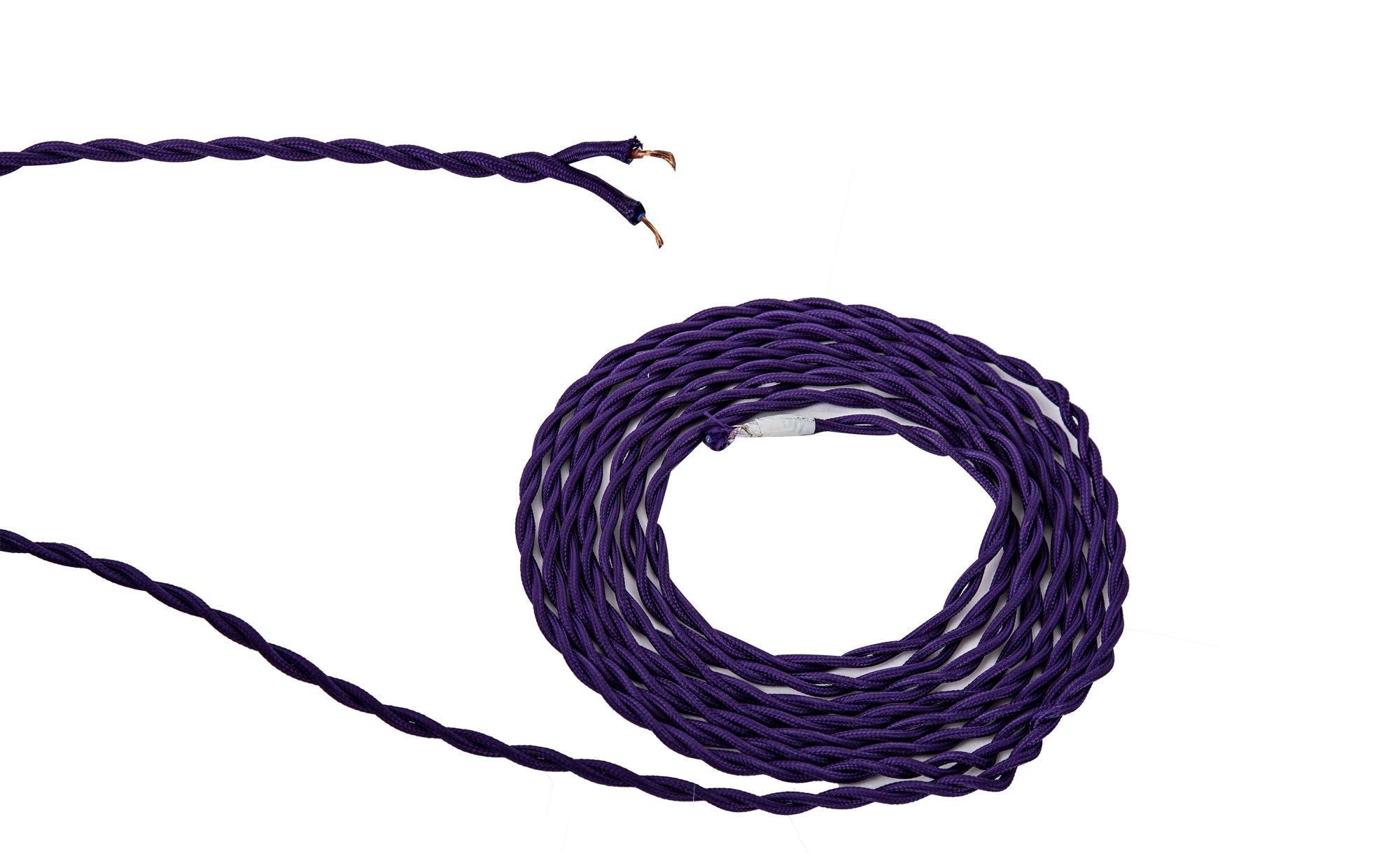 Luminosity Designs - 2 Core Braided and Twisted Cable for Lighting 0.75mm - Luminosity Designs Ltd