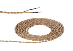 Luminosity Designs - 2 Core Braided and Twisted Cable for Lighting 0.75mm - Luminosity Designs Ltd