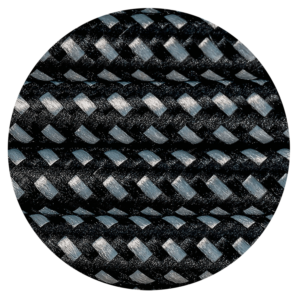 Luminosity Designs - 2 Core Braided Cable for Lighting 0.75mm (25m roll) - Luminosity Designs Ltd