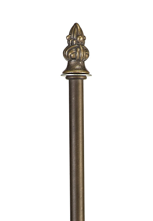 Luminosity Designs - 2 Light E27 Large Tiffany Style Blackened Brass Table Lamp - Base Only - Luminosity Designs Ltd