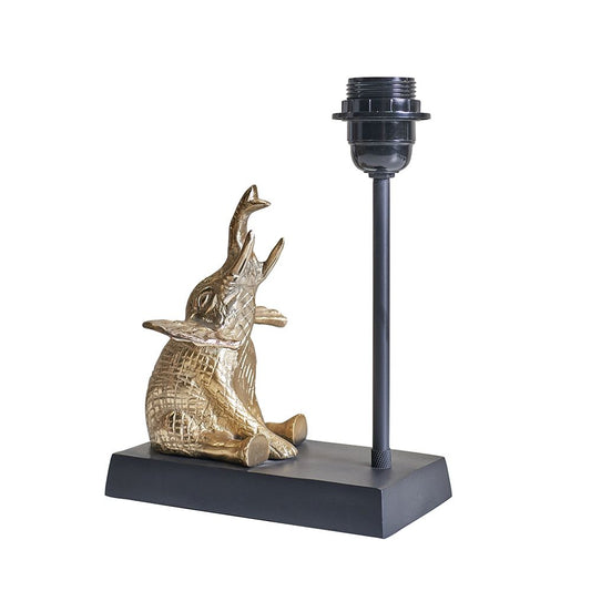 Solid Brass Baby Elephant Table Lamp