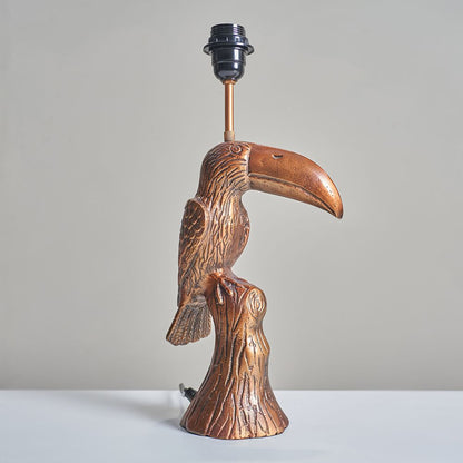 Bronze Metal Toucan Table Lamp