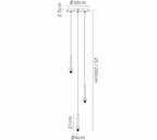 Luminosity Designs - 3 Light Baron Multi Pendant - Luminosity Designs Ltd