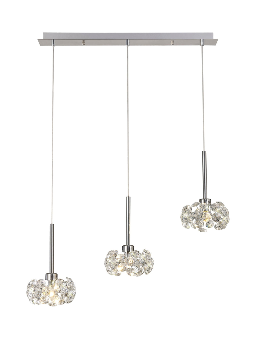 Luminosity Designs - 3 Light Baron Multi Pendant Bar - Luminosity Designs Ltd