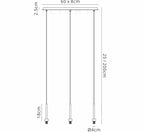 Luminosity Designs - 3 Light Baron Multi Pendant Bar - Luminosity Designs Ltd