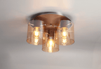 Luminosity Designs - 3 Light Fae Flush Ceiling Fitting - Luminosity Designs Ltd