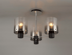 Luminosity Designs - 3 Light Fae Semi Flush Ceiling Fitting - Luminosity Designs Ltd