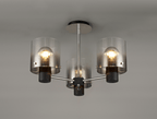Luminosity Designs - 3 Light Fae Semi Flush Ceiling Fitting - Luminosity Designs Ltd