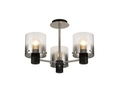 Luminosity Designs - 3 Light Fae Semi Flush Ceiling Fitting - Luminosity Designs Ltd