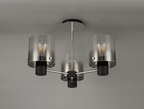 Luminosity Designs - 3 Light Fae Semi Flush Ceiling Fitting - Luminosity Designs Ltd