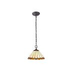 Luminosity Designs - 30cm 2 Light Chamber Tiffany Pendant Light, 2x E27 - Luminosity Designs Ltd