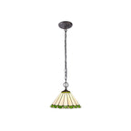Luminosity Designs - 30cm 2 Light Chamber Tiffany Pendant Light, 2x E27 - Luminosity Designs Ltd