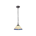 Luminosity Designs - 30cm 2 Light Chamber Tiffany Pendant Light, 2x E27 - Luminosity Designs Ltd