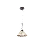 Luminosity Designs - 30cm 2 Light Chamber Tiffany Pendant Light, 2x E27 - Luminosity Designs Ltd