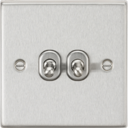 Squared Edge 2G 2 Way Toggle Switch