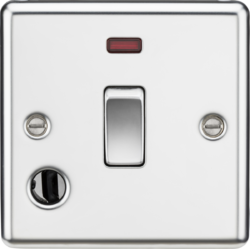 Rounded Edge 20A Appliance Switch With Neon (Flex Outlet)