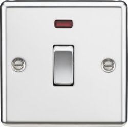 Rounded Edge 20A Appliance Switch With Neon