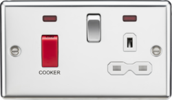 Rounded Edge Cooker Switch and Socket