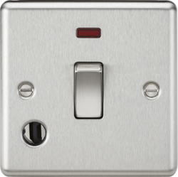Rounded Edge 20A Appliance Switch With Neon (Flex Outlet)