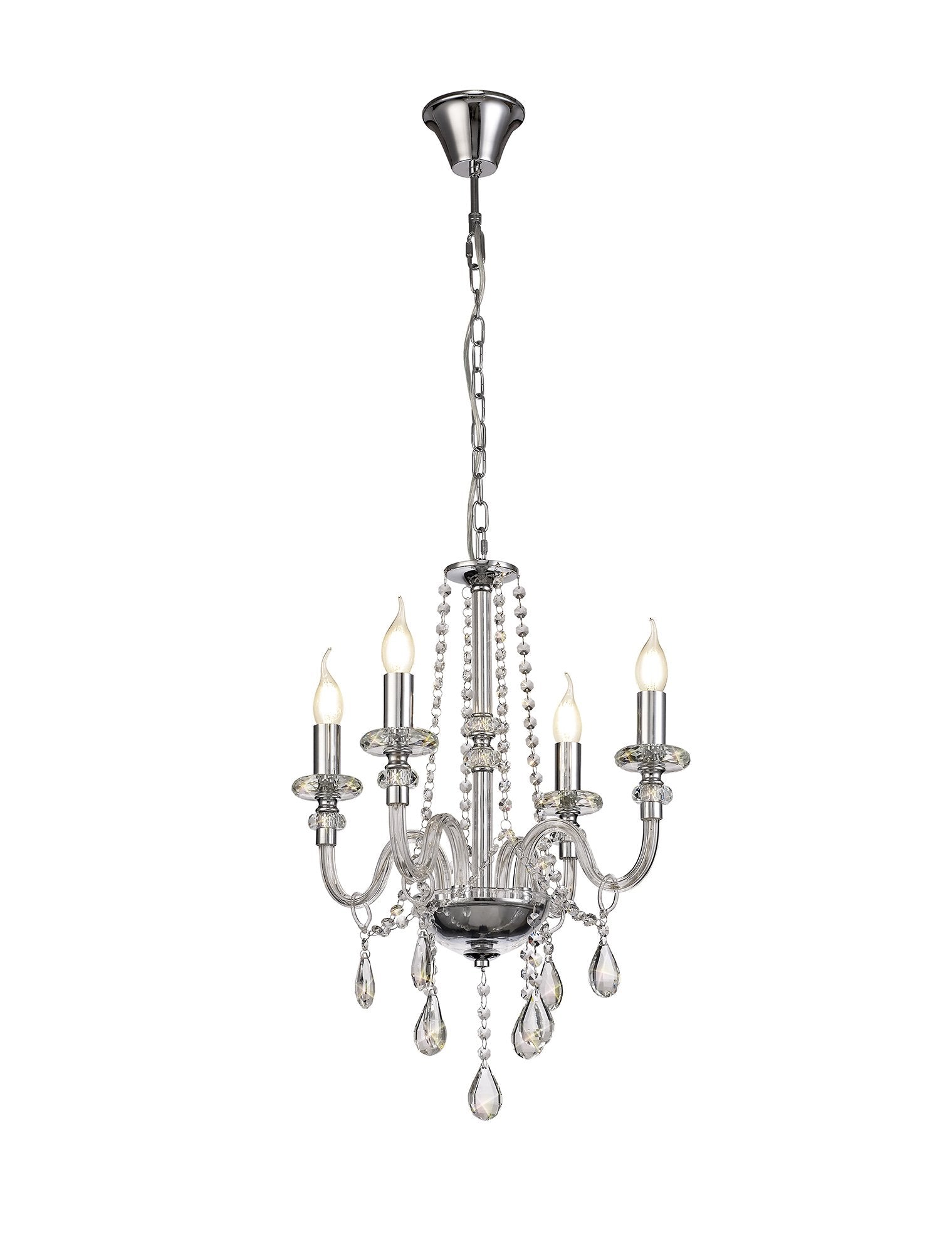 Luminosity Designs - 4 Light Camelot Chandelier - Luminosity Designs Ltd