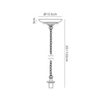 Luminosity Designs - 40cm Chamber Tiffany Single Pendant Light - Luminosity Designs Ltd