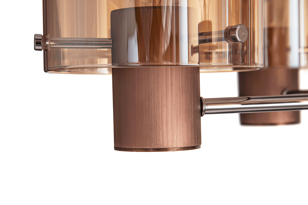 Luminosity Designs - 5 Light Fae Semi Flush Ceiling Fitting - Luminosity Designs Ltd