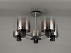 Luminosity Designs - 5 Light Fae Semi Flush Ceiling Fitting - Luminosity Designs Ltd