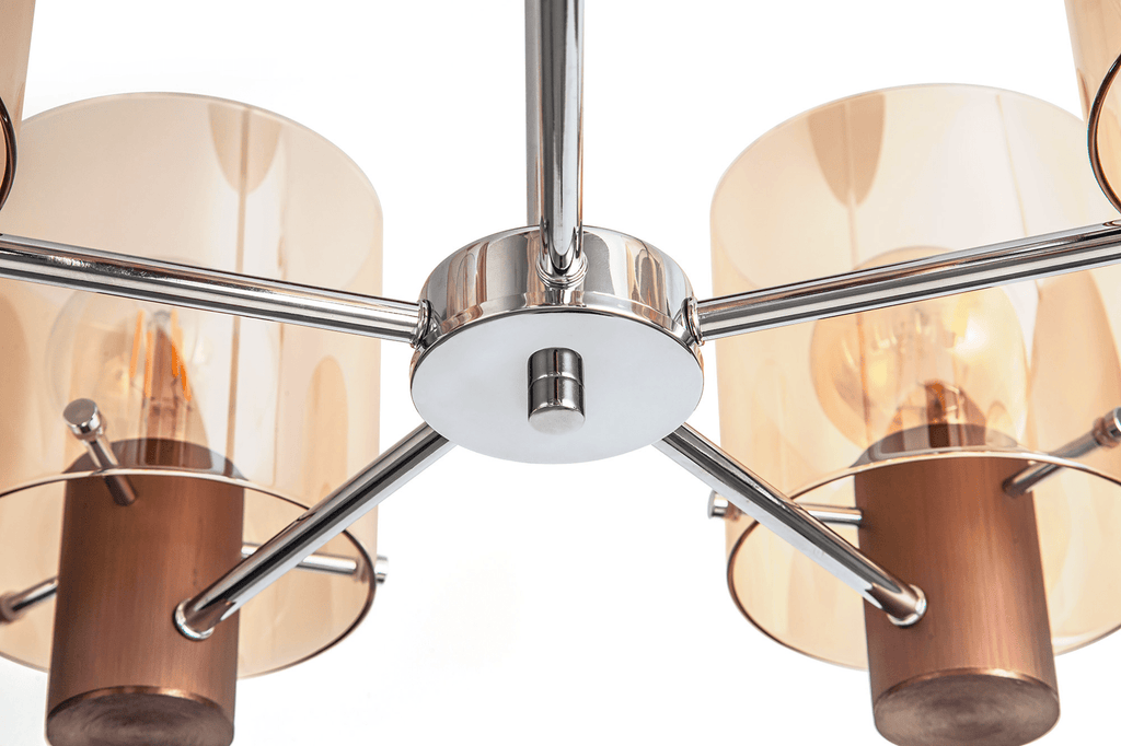Luminosity Designs - 5 Light Fae Semi Flush Ceiling Fitting - Luminosity Designs Ltd