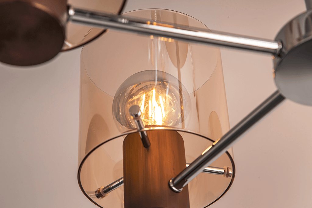 Luminosity Designs - 5 Light Fae Semi Flush Ceiling Fitting - Luminosity Designs Ltd