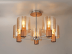 Luminosity Designs - 5 Light Fae Semi Flush Ceiling Fitting - Luminosity Designs Ltd