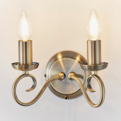Trafford Double Wall Light